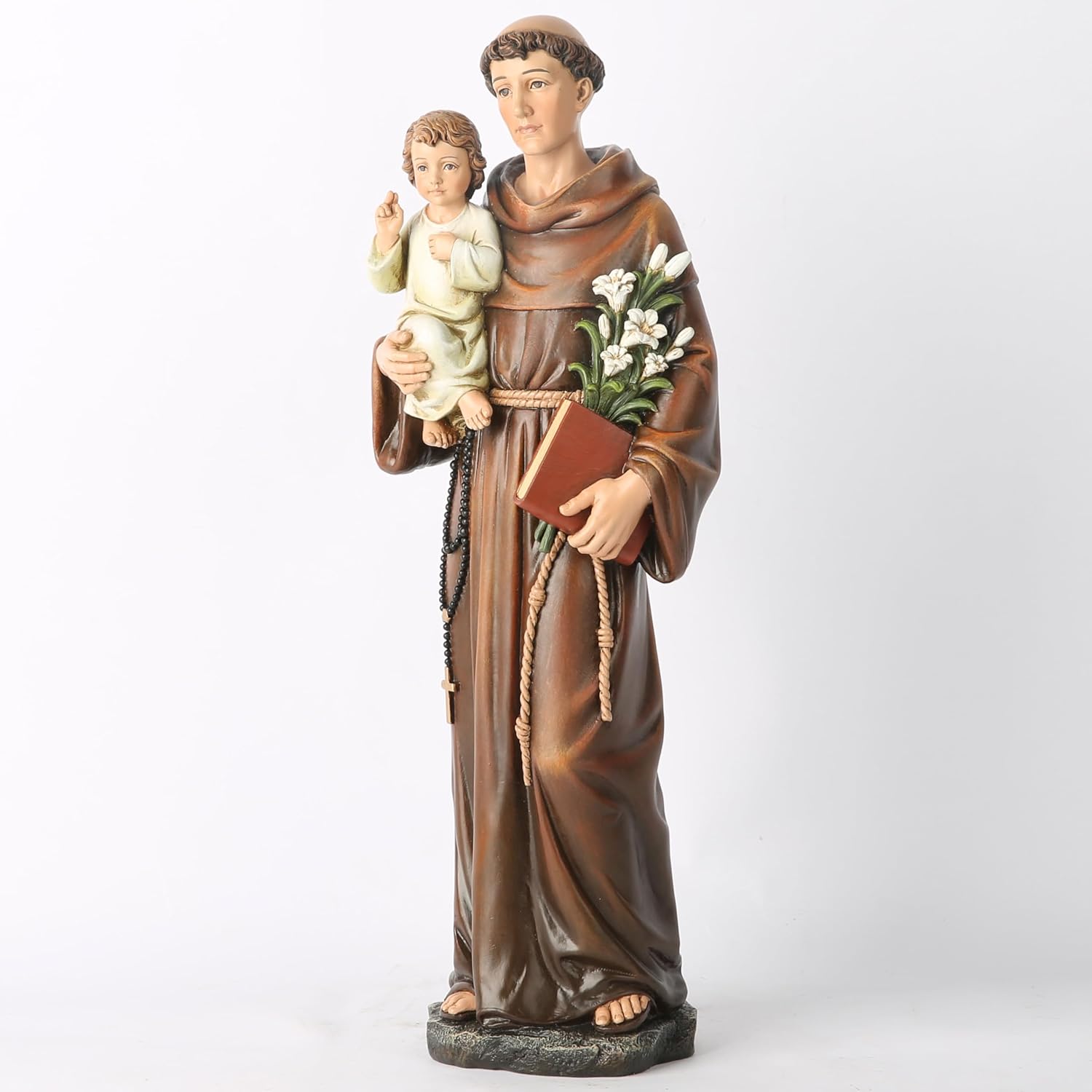Statua Cattolica Sant'Antonio da Padova 37,5cm - immagine 4