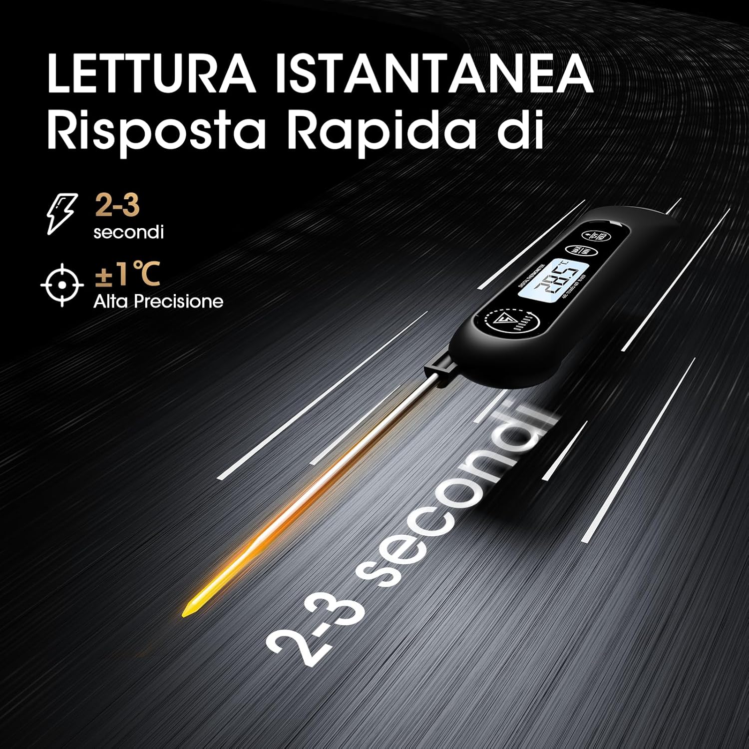 Doqaus Termometro Digitale da Cucina con Sonda Lunga - immagine 2