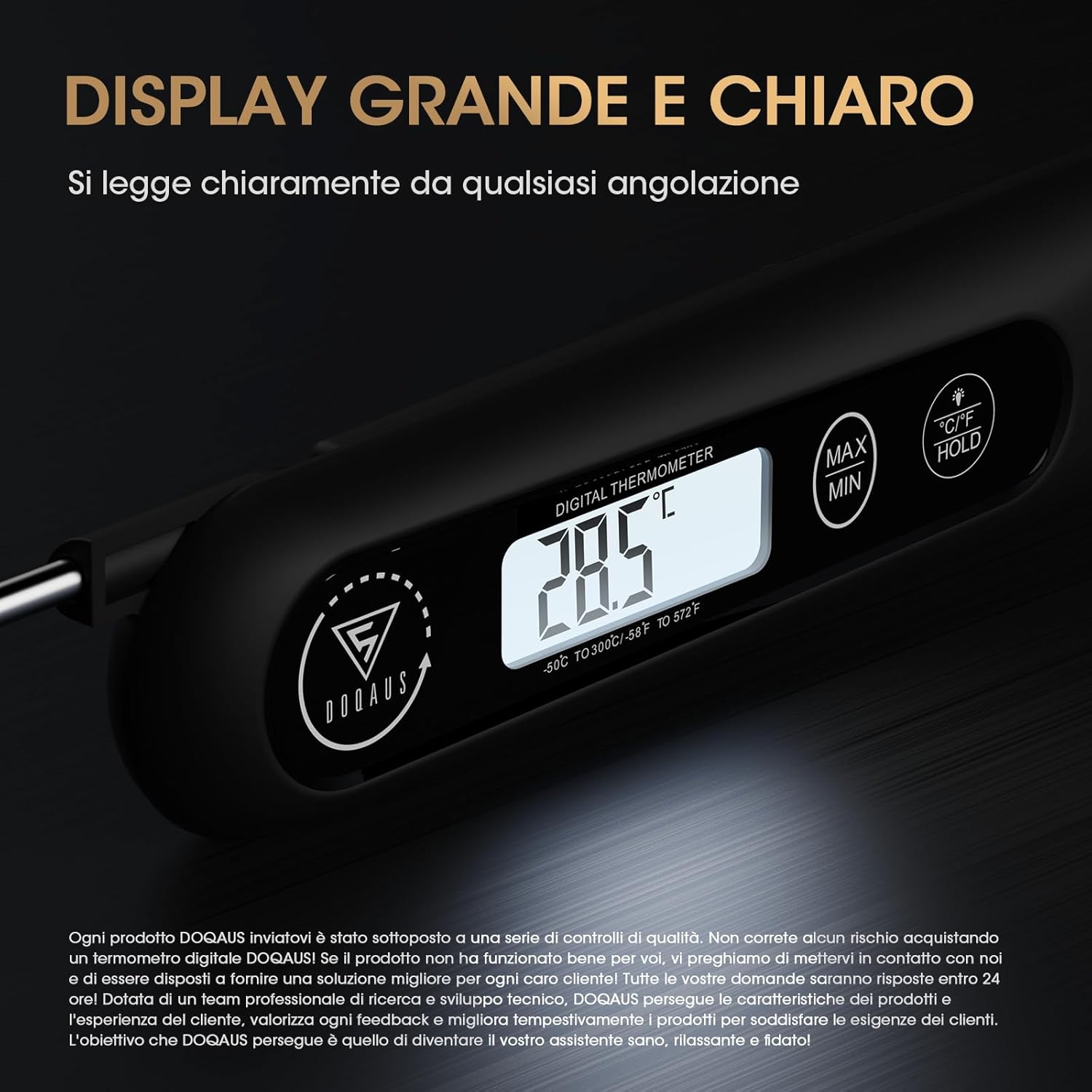 Doqaus Termometro Digitale da Cucina con Sonda Lunga - immagine 5