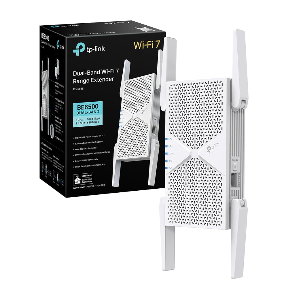 Tp-link RE405BE - Ripetitore WiFi 7 Dual-Band BE6500Mbps