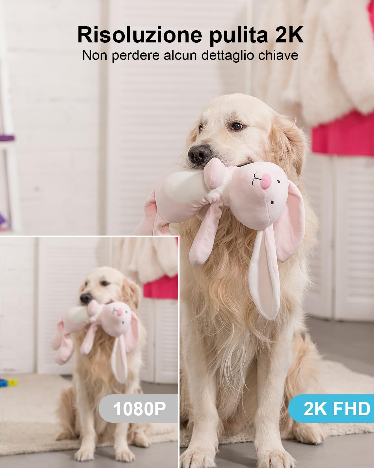 Genbolt 2K Telecamera WIFI Interno 5000mAh - immagine 4