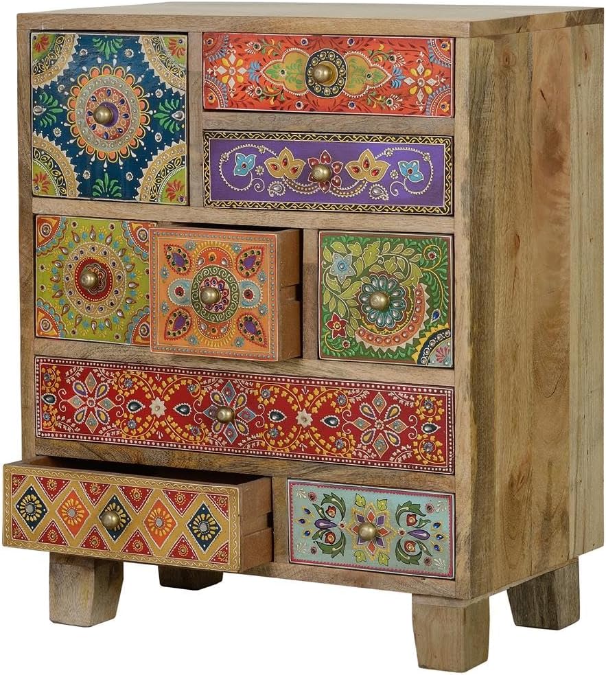 Telefonera 9 Cajones en Madera de Mango - immagine 4