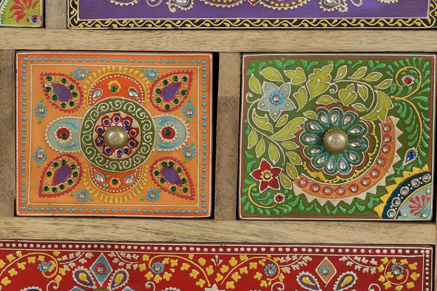 Telefonera 9 Cajones en Madera de Mango - immagine 6