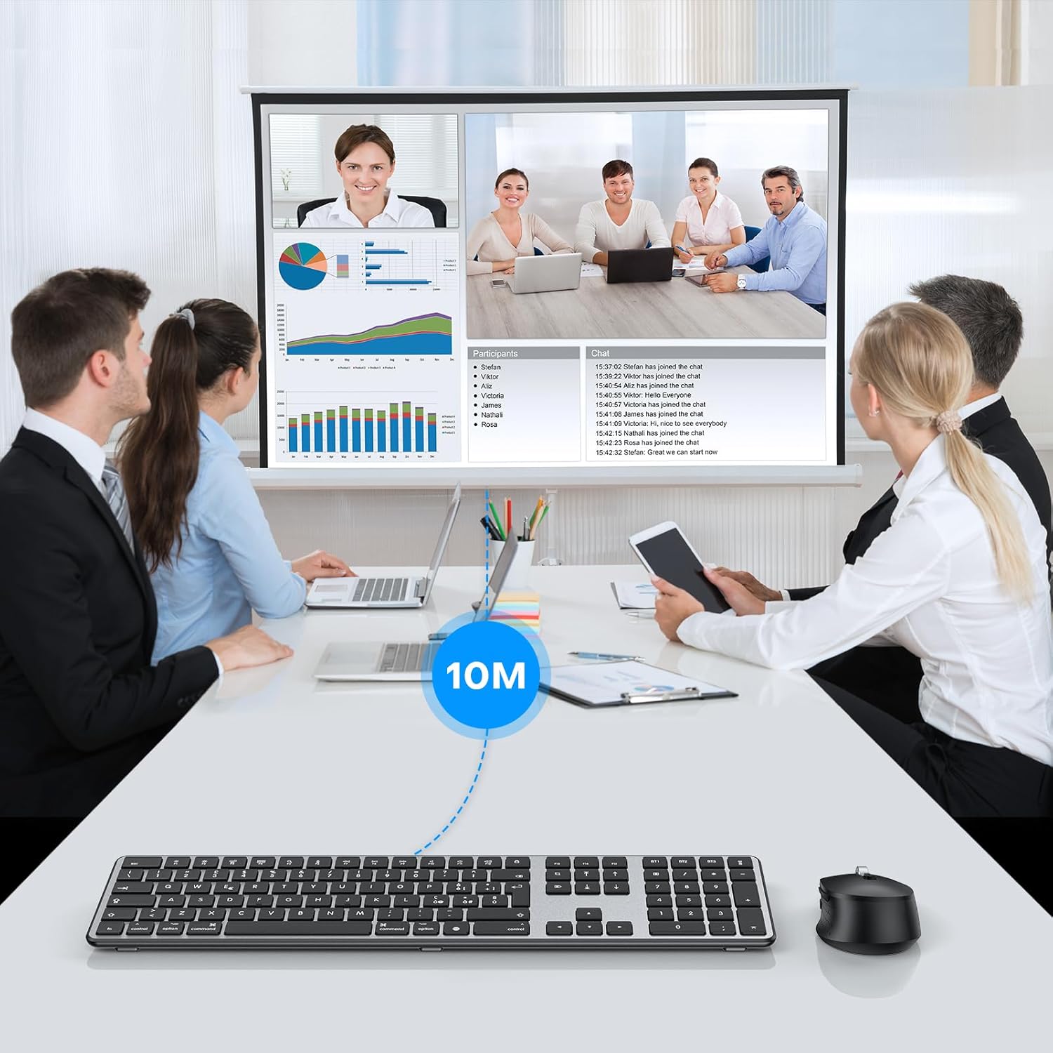 Omoton Kit Tastiera e Mouse Wireless Bluetooth per Mac - immagine 8