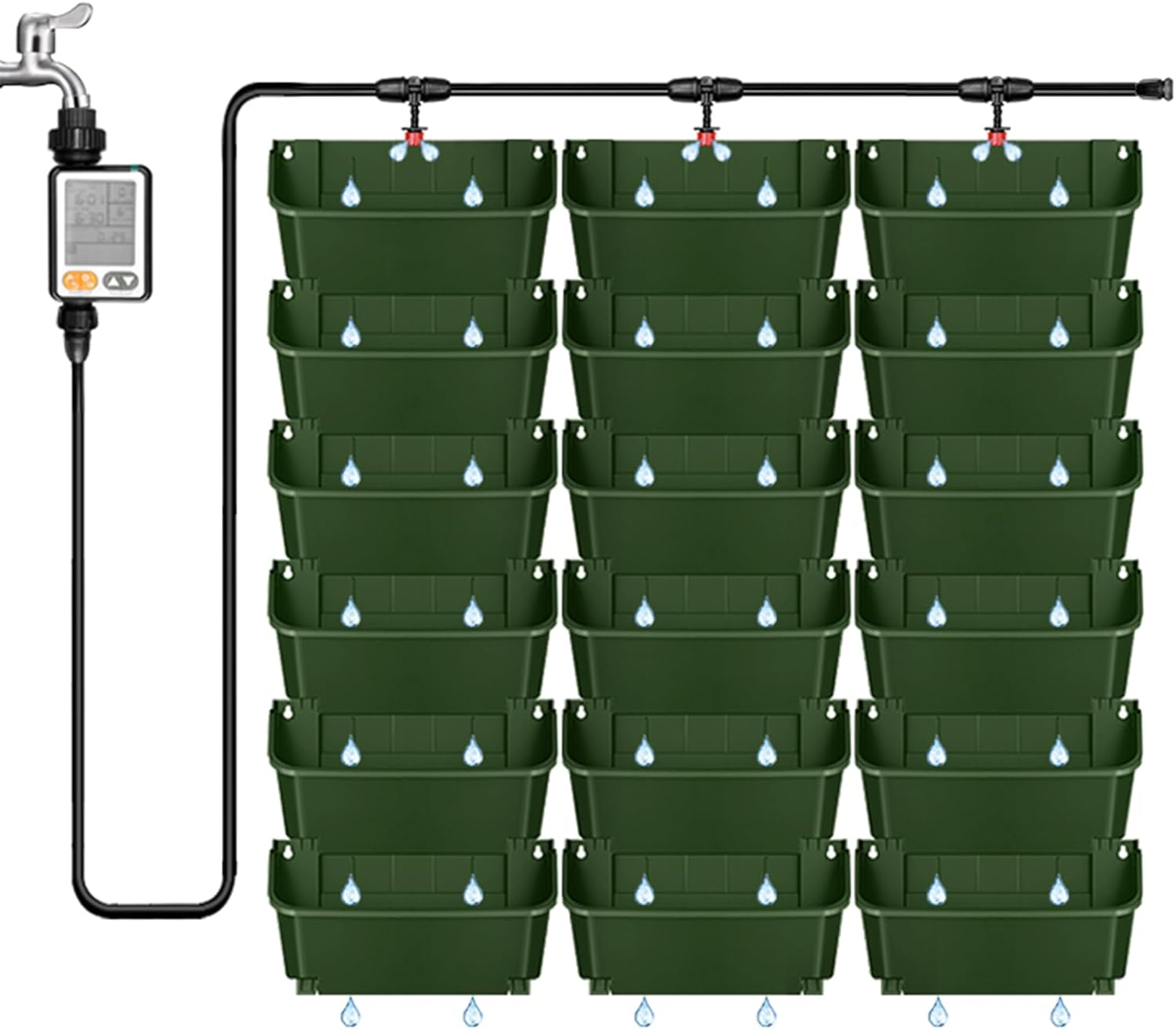 XQZMD Vaso da Parete Autoirrigante per Piante