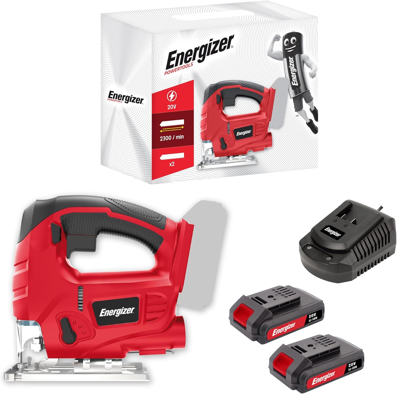 Energizer Sega Alternata Cordless 20V con 2 Batterie 2AH - immagine 1