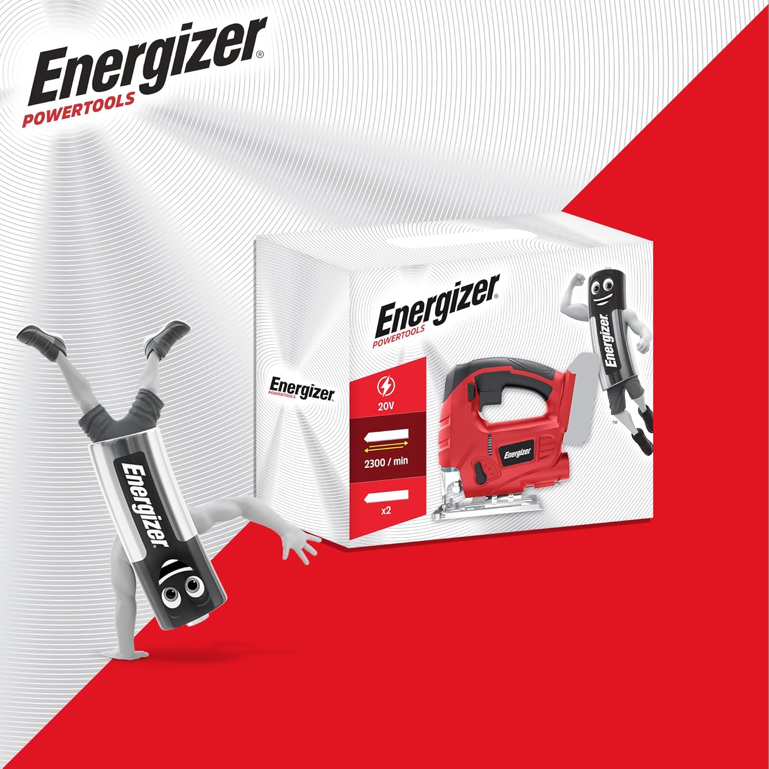 Energizer Sega Alternata Cordless 20V con 2 Batterie 2AH - immagine 6