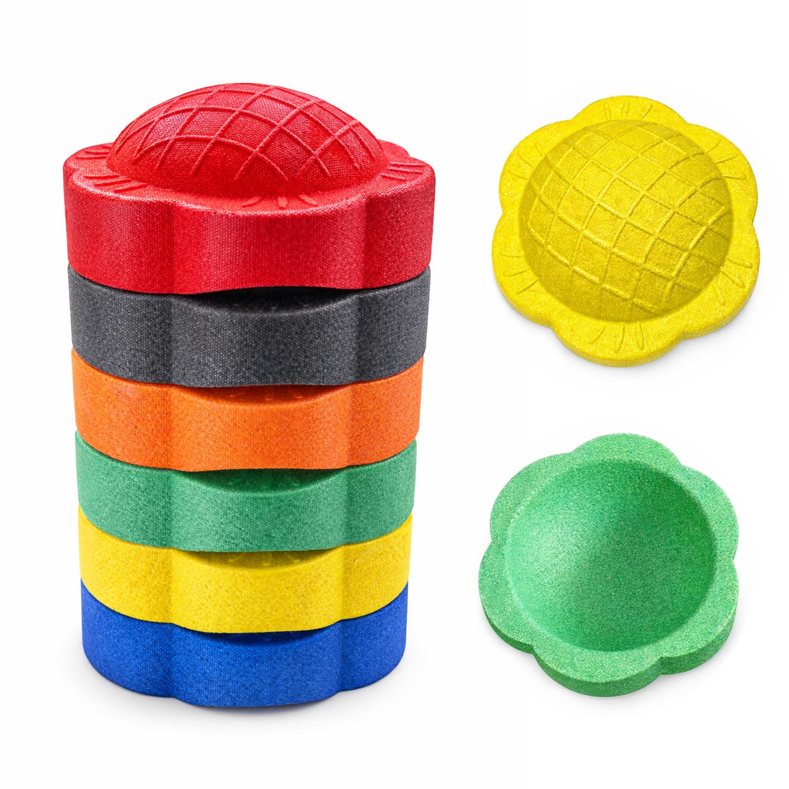 Pietre di bilanciamento per bambini, pietre impilabili antiscivolo, pietre di fiume per bambini, bilanciamento e cupole per interni ed esterni