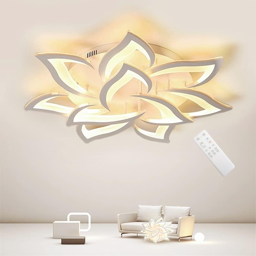 Kaucqi Plafoniera LED Soffitto 85CM 60W, Petalo - immagine 1