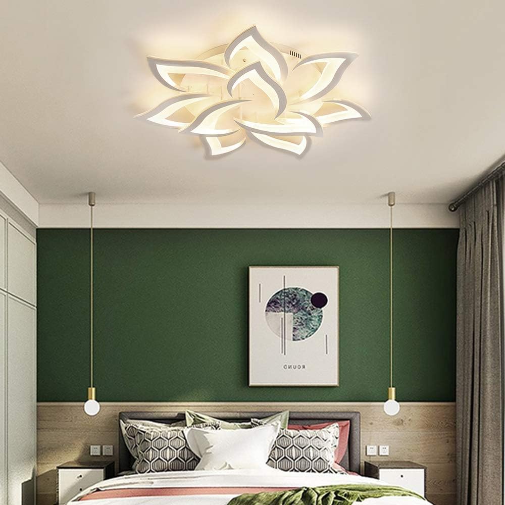 Kaucqi Plafoniera LED Soffitto 85CM 60W, Petalo - immagine 8