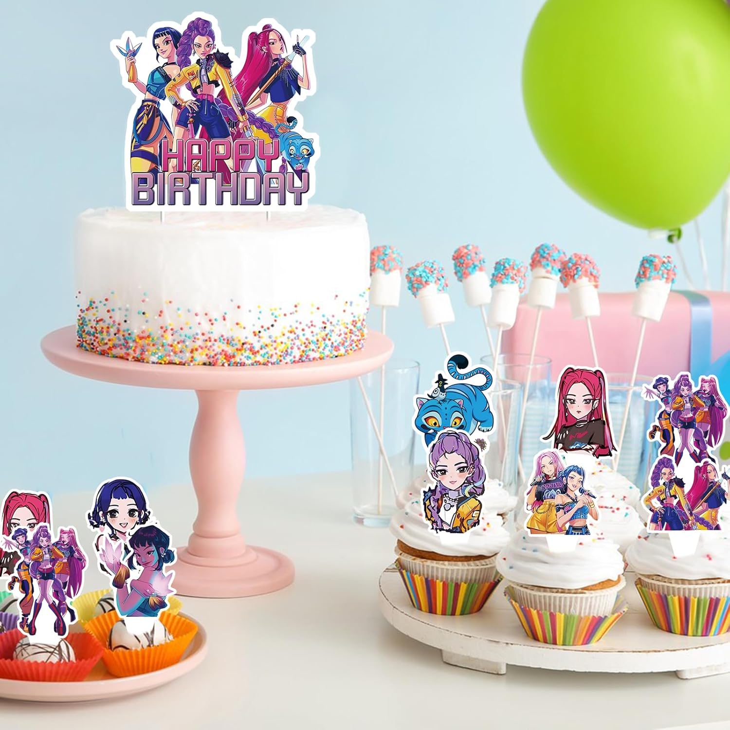 25 Cake Topper Decorazioni Torta Compleanno - immagine 3