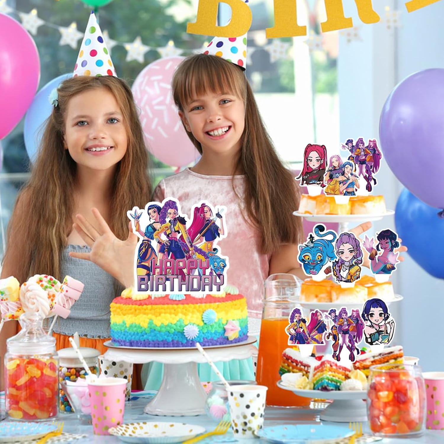 25 Cake Topper Decorazioni Torta Compleanno - immagine 4