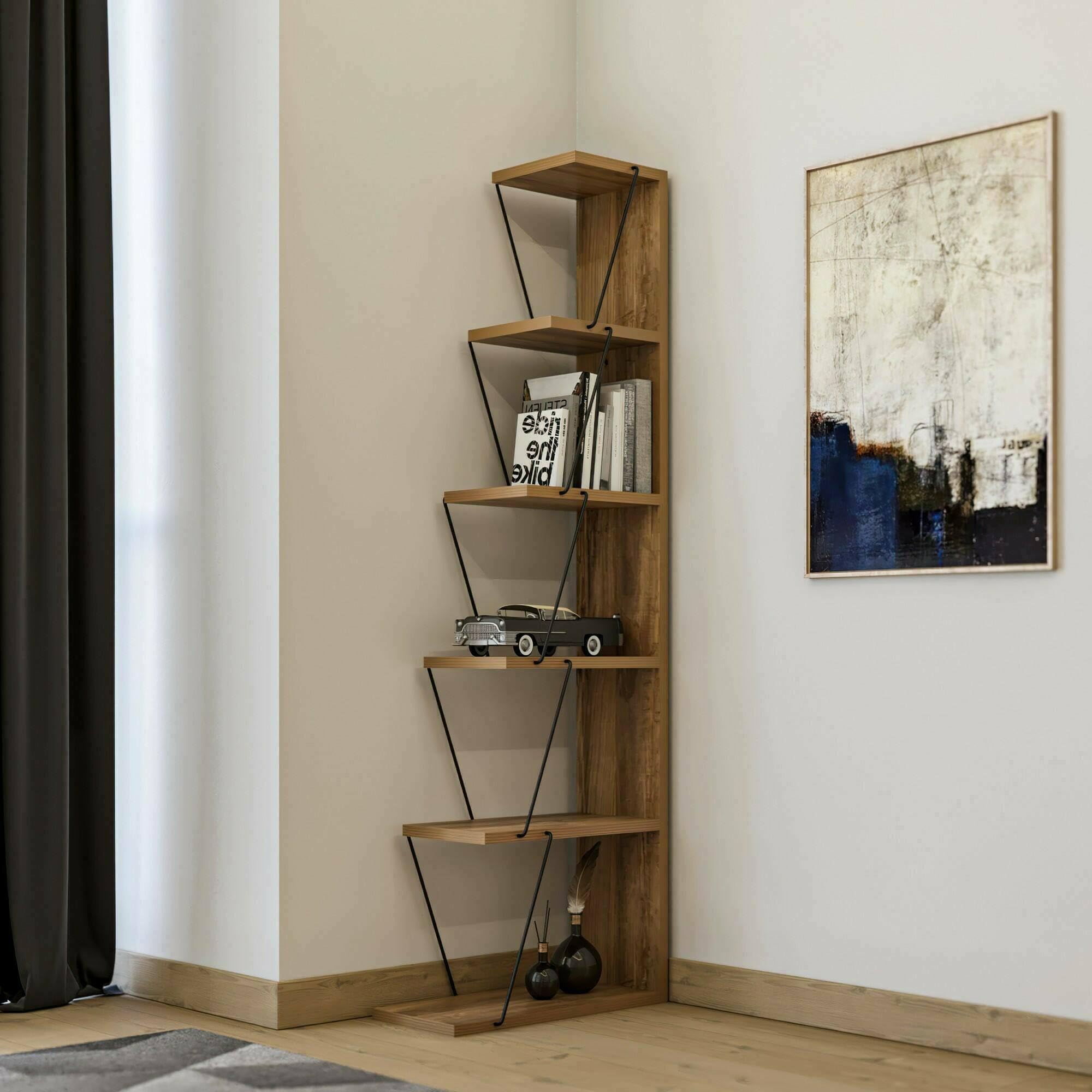 Dmora - Libreria Mizar, Scaffale Ufficio 50x22h150 cm