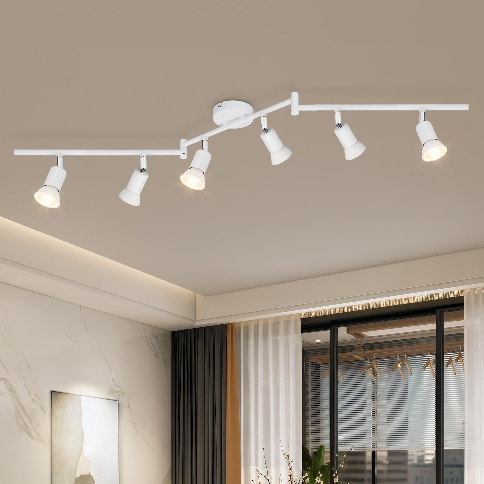 Dehobo Faretti LED da Soffitto Orientabili con 6 Luci