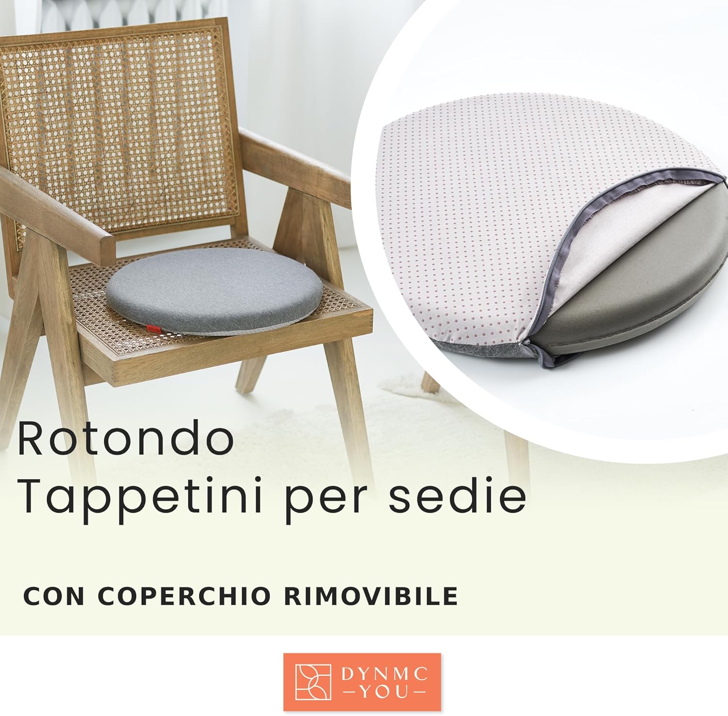 Dynmc You Set 4 Cuscini Sedie Cucina Memory Foam - immagine 2