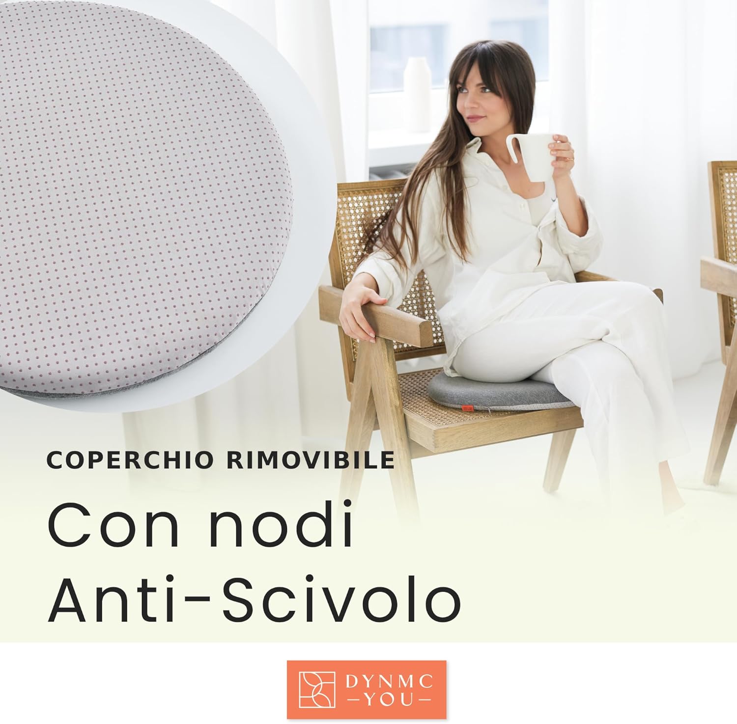 Dynmc You Set 4 Cuscini Sedie Cucina Memory Foam - immagine 7