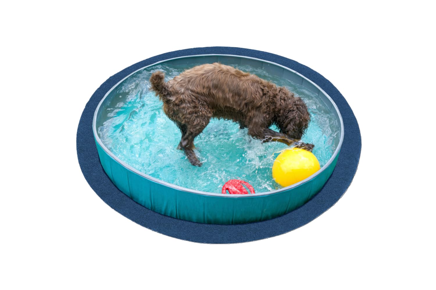 andiamo Campo di erba artificiale, polipropilene (PP), blu, 350 cm, rotondo