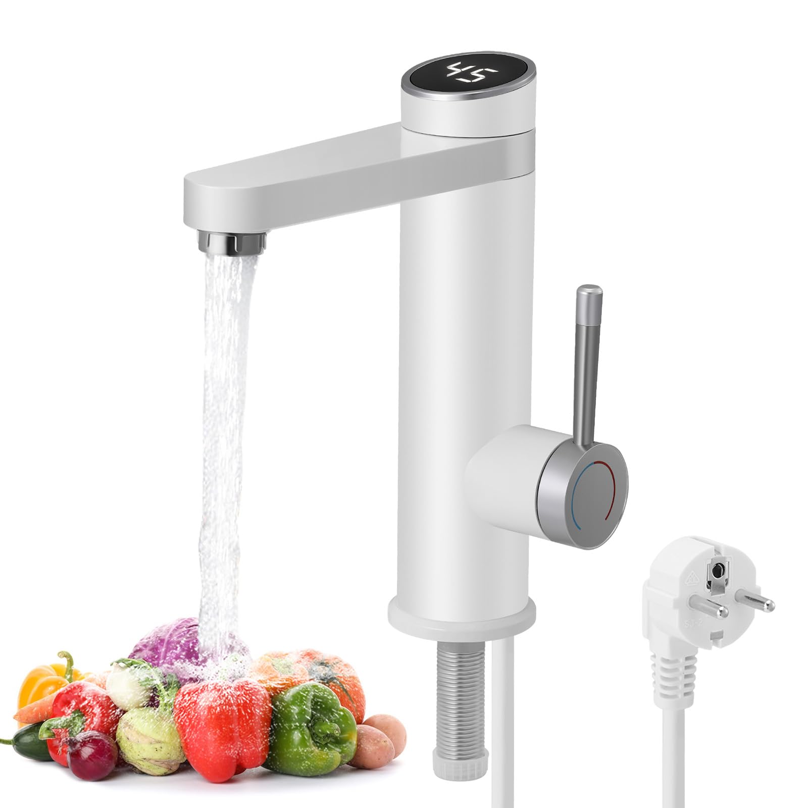 Rubinetto Elettrico Istantaneo 3200W con Display Digitale