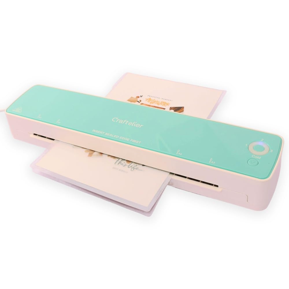 Craftelier - Perforatrice circolare multimateriale per decorare biglietti, scrapbooking e progetti artigianali | Adatto per molti materiali | Diametro cerchio 2,54 cm (1) | Colore turchese