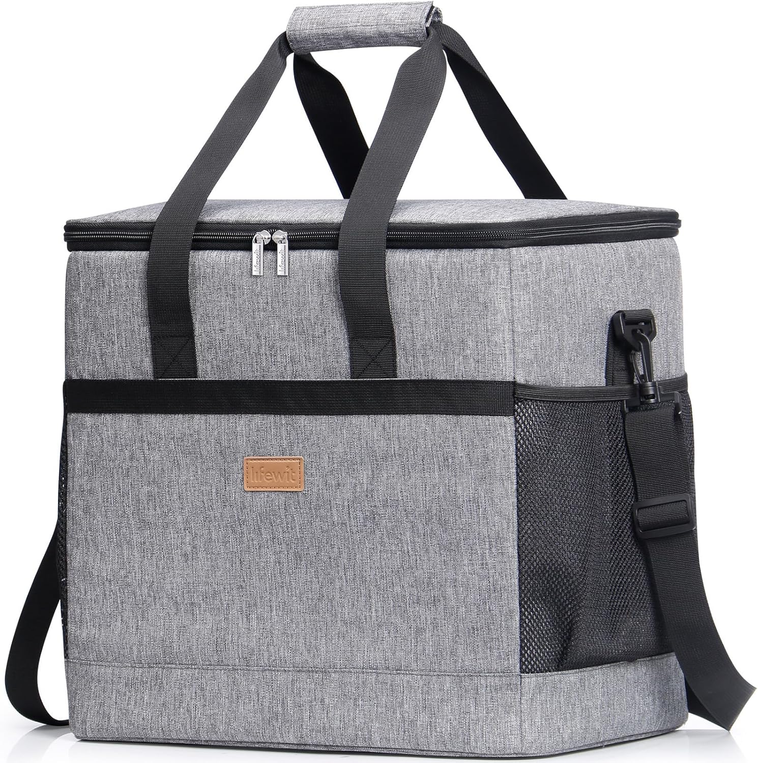 Lifewit Borsa Frigo 40L Morbida per Surgelati, Grigio