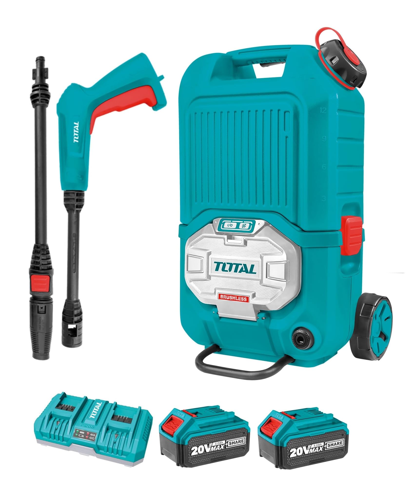 Total Kit Idropulitrice ad Alta Pressione Senza Fili 40V