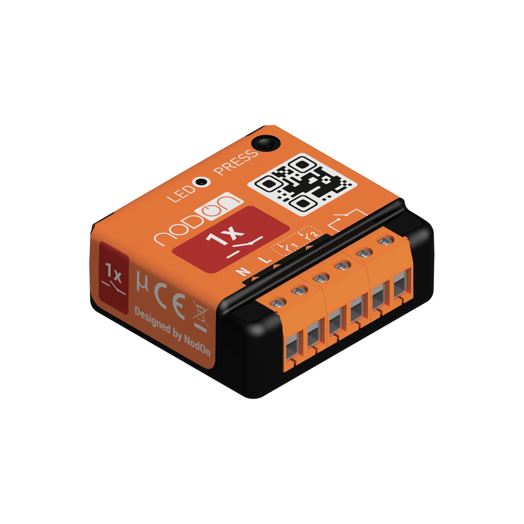 NodOn SIN-2-1-01 Attuatore di commutazione EnOcean, 2300 W Arancione