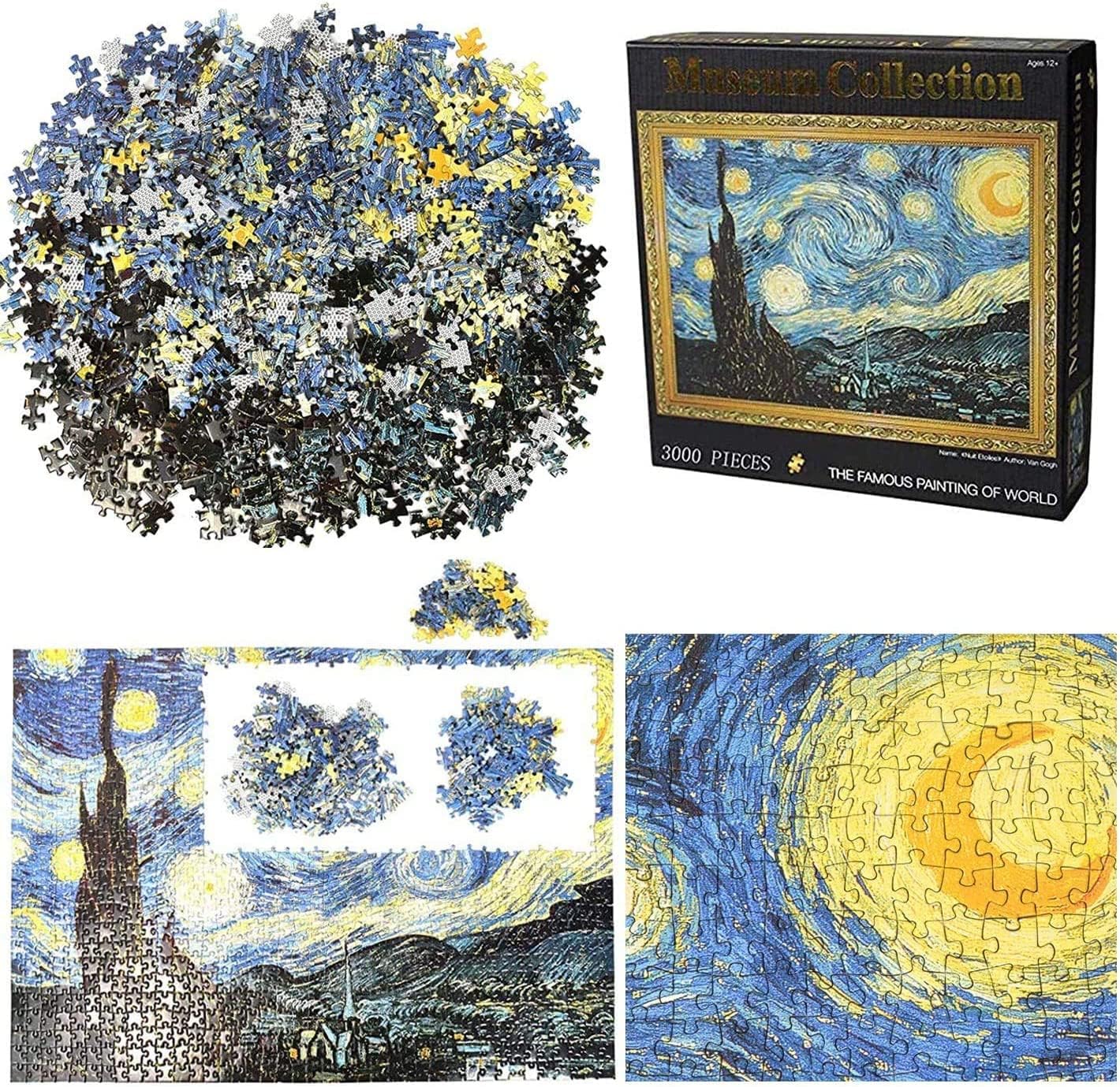 Puzzle 3000 Pezzi - Notte Stellata di Vincent - immagine 4