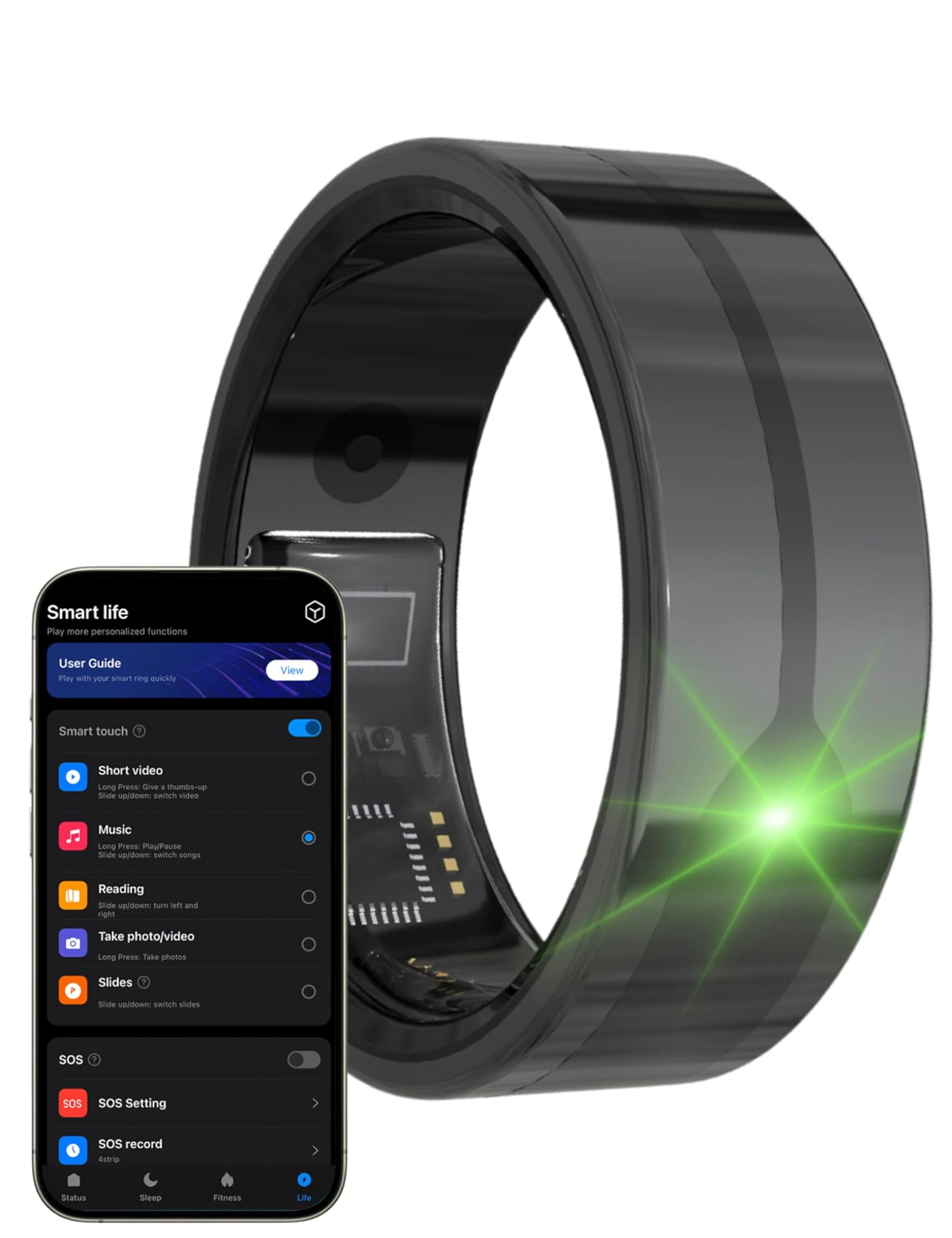 Bewinner Aizo Anello Smart - Tracker Fitness 5ATM