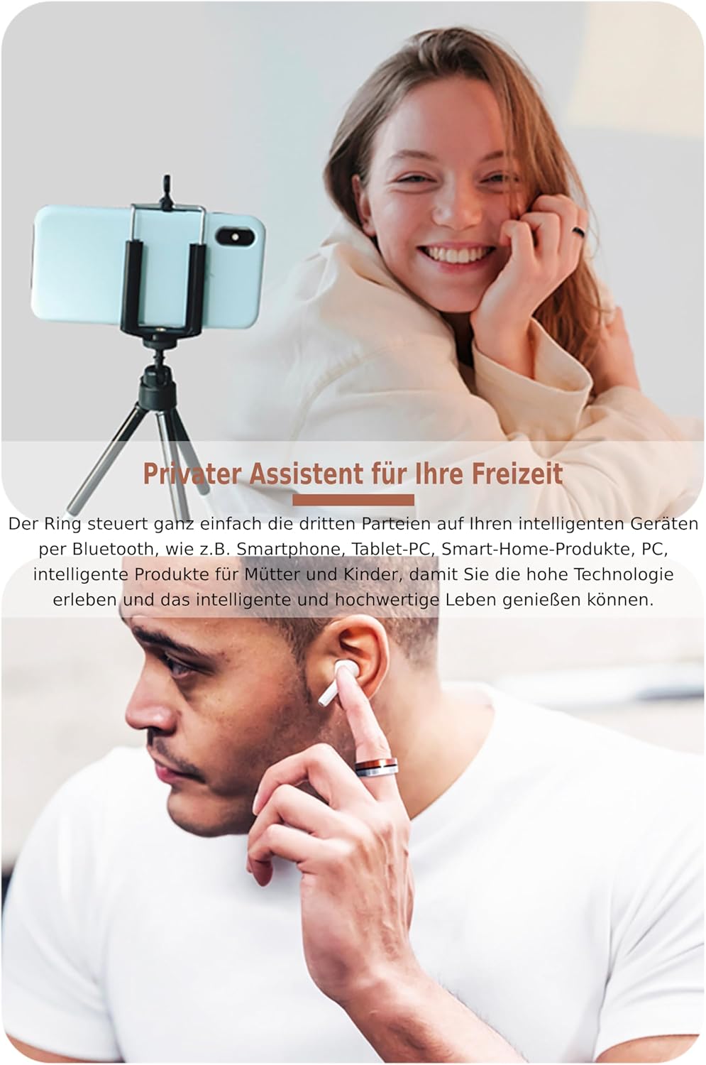 Bewinner Aizo Anello Smart - Tracker Fitness 5ATM - immagine 8