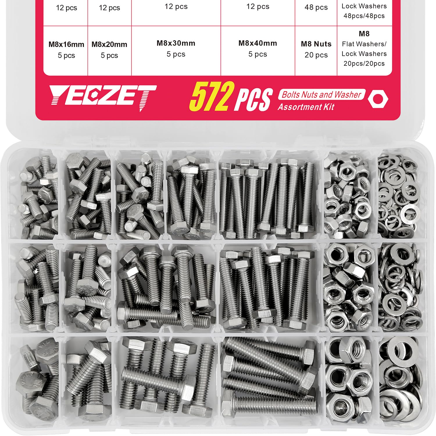 Yeezet Kit 572 Bulloni e Dadi M5 M6 M8 - immagine 1