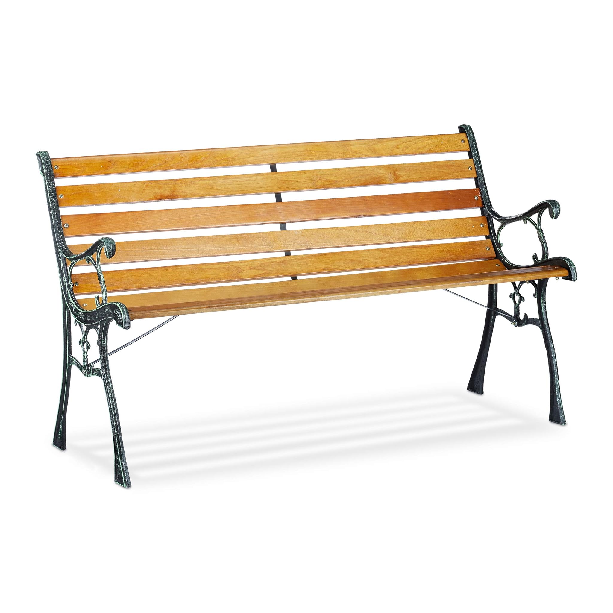 relaxdays Panca da Giardino 2 Posti in Ghisa