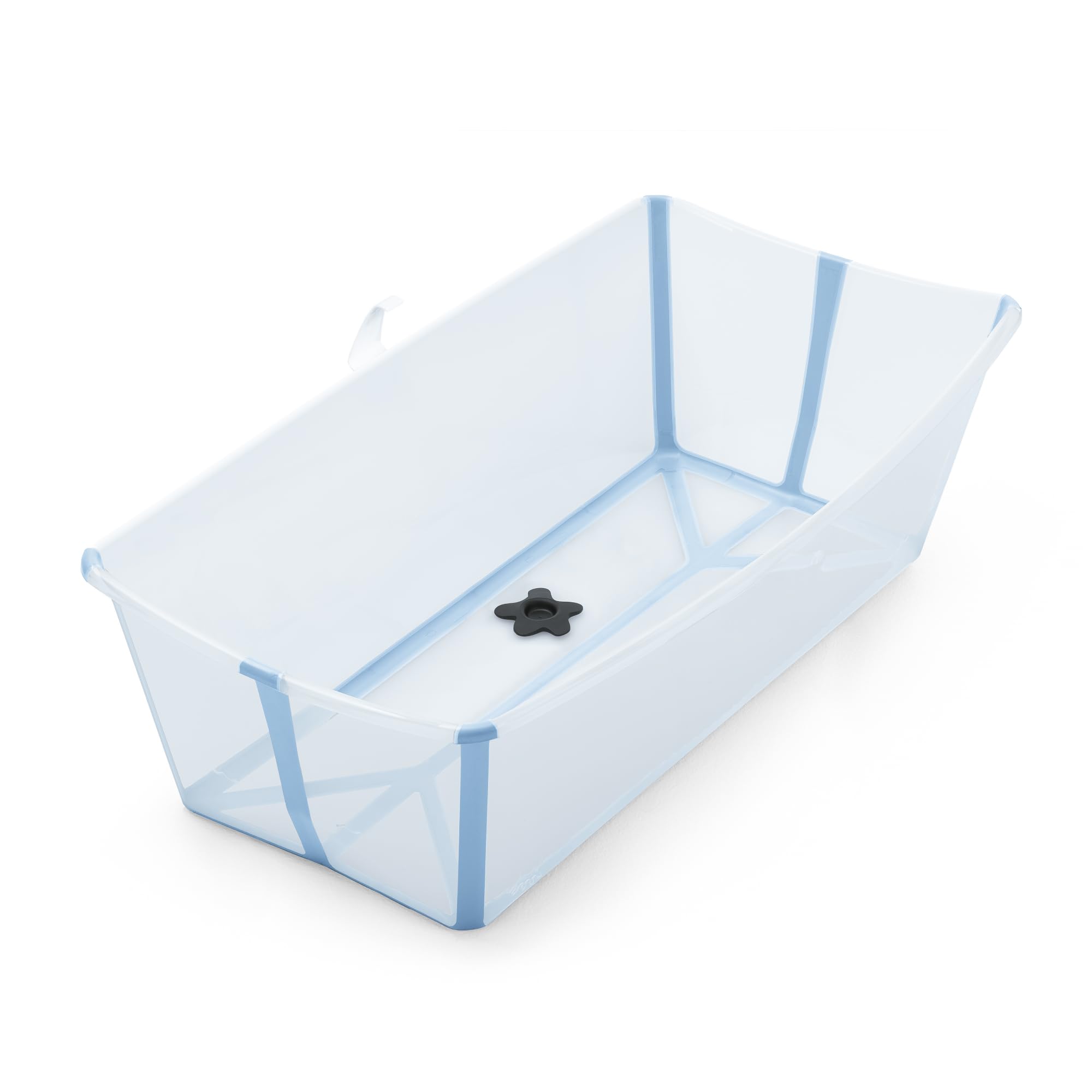 Stokke Flexi Bath X-Large, Ocean Blue - Vaschetta pieghevole spaziosa - Leggera e Facile da conservare - Comoda da usare a casa o in viaggio - Ideale per età 0-6 anni