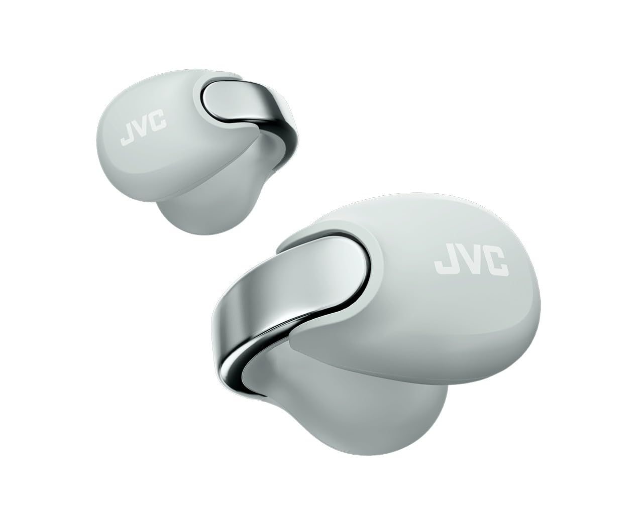Jvc Nearphones HA-NP1T-H - Cuffie Earcuff 24h, Grigio Ghiaccio