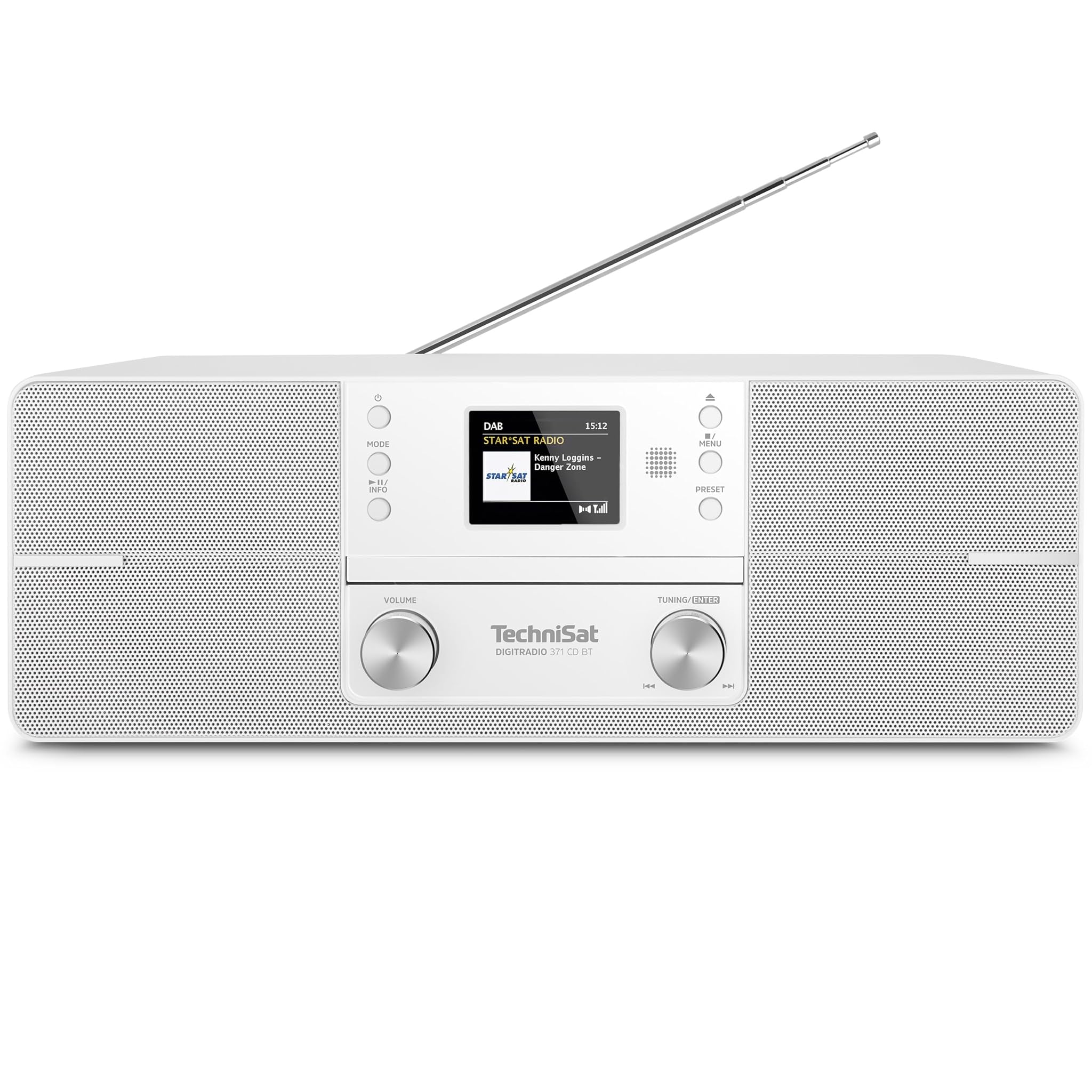 Technisat DIGITRADIO 371 CD BT - Radio Digitale Stereo, Bianco