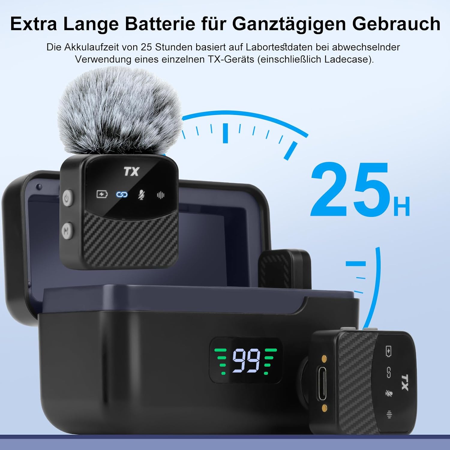 Mini Microfono Lavalier Wireless per iPhone/iPad/Android - immagine 4