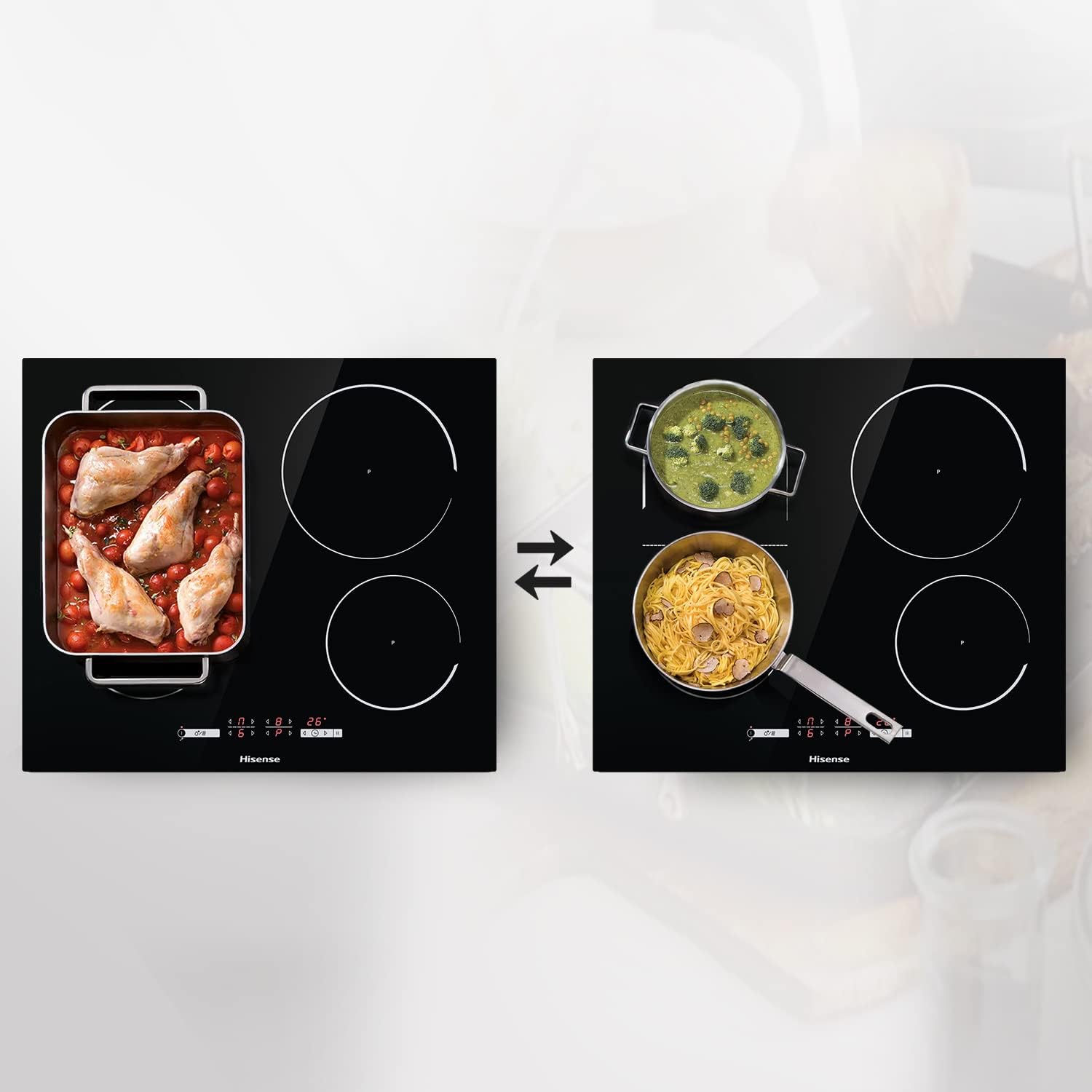 Hisense I6433C7 - Piano Cottura a Induzione Nero - immagine 5