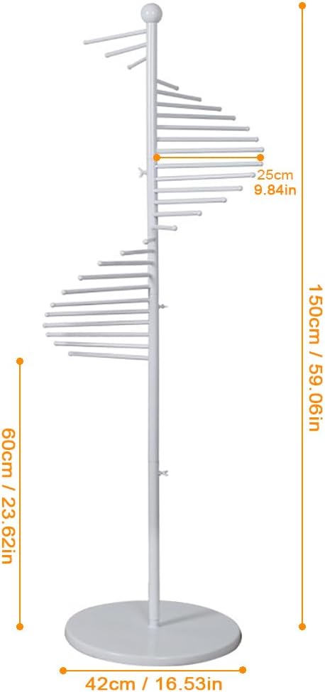 Porta Sciarpe di Design a Spirale in Ferro - immagine 2