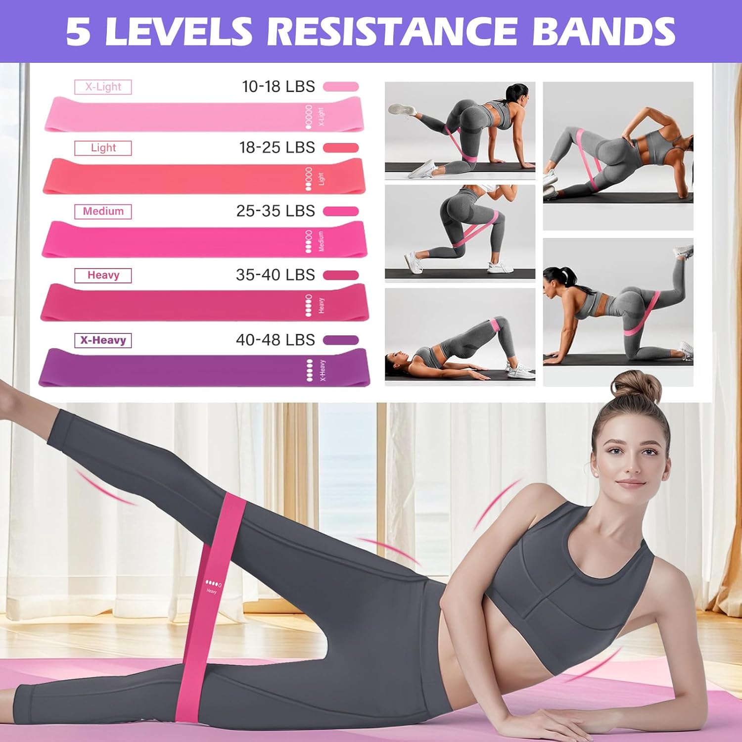 13 Pezzi Pilates Essential Kit - Set Allenamento Completo - immagine 2