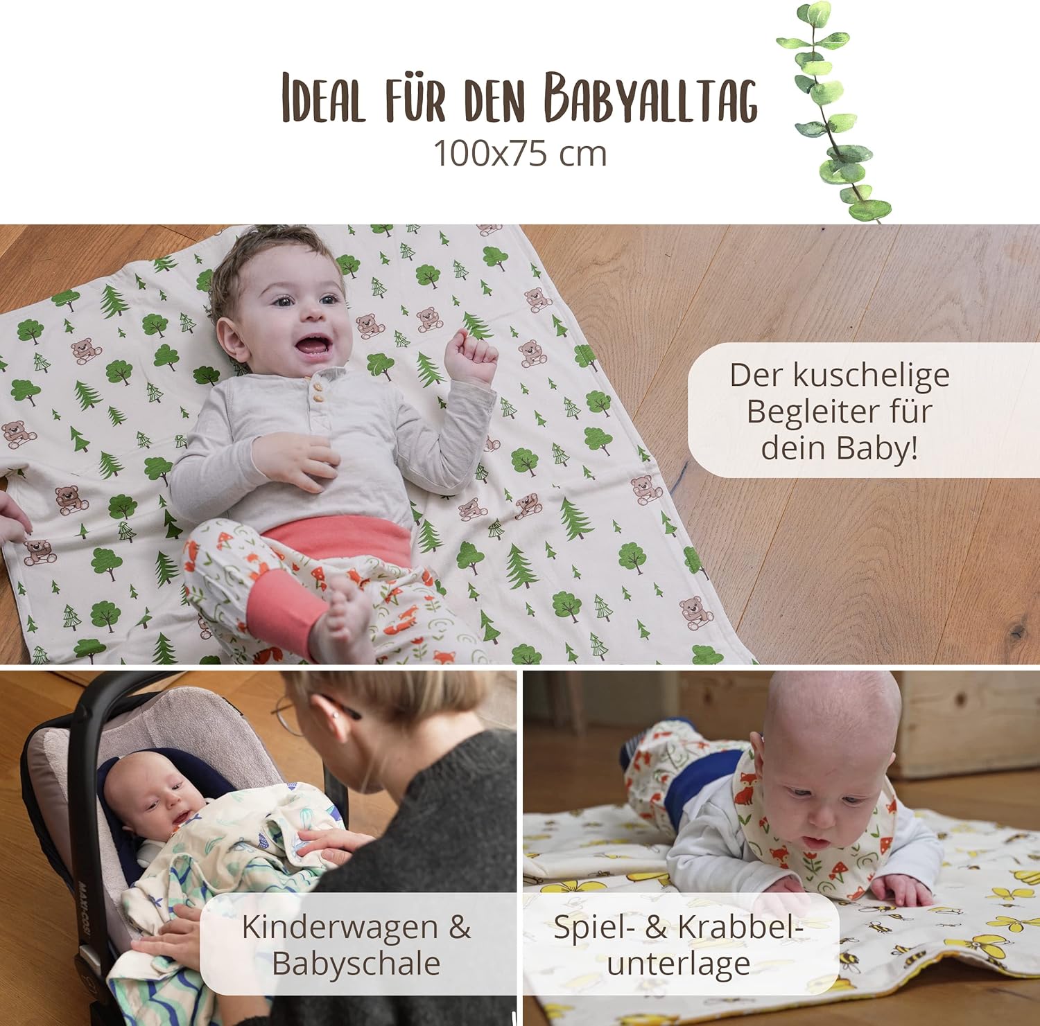 Windelbär Coperta per Bambini Api 75x100cm - immagine 6