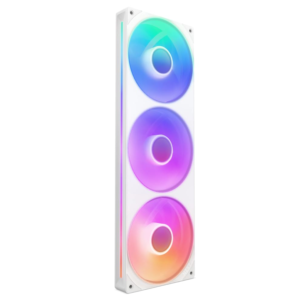 Nzxt F360 RGB Core - Telaio 360mm con 3 Ventole RGB 120mm, Bianco