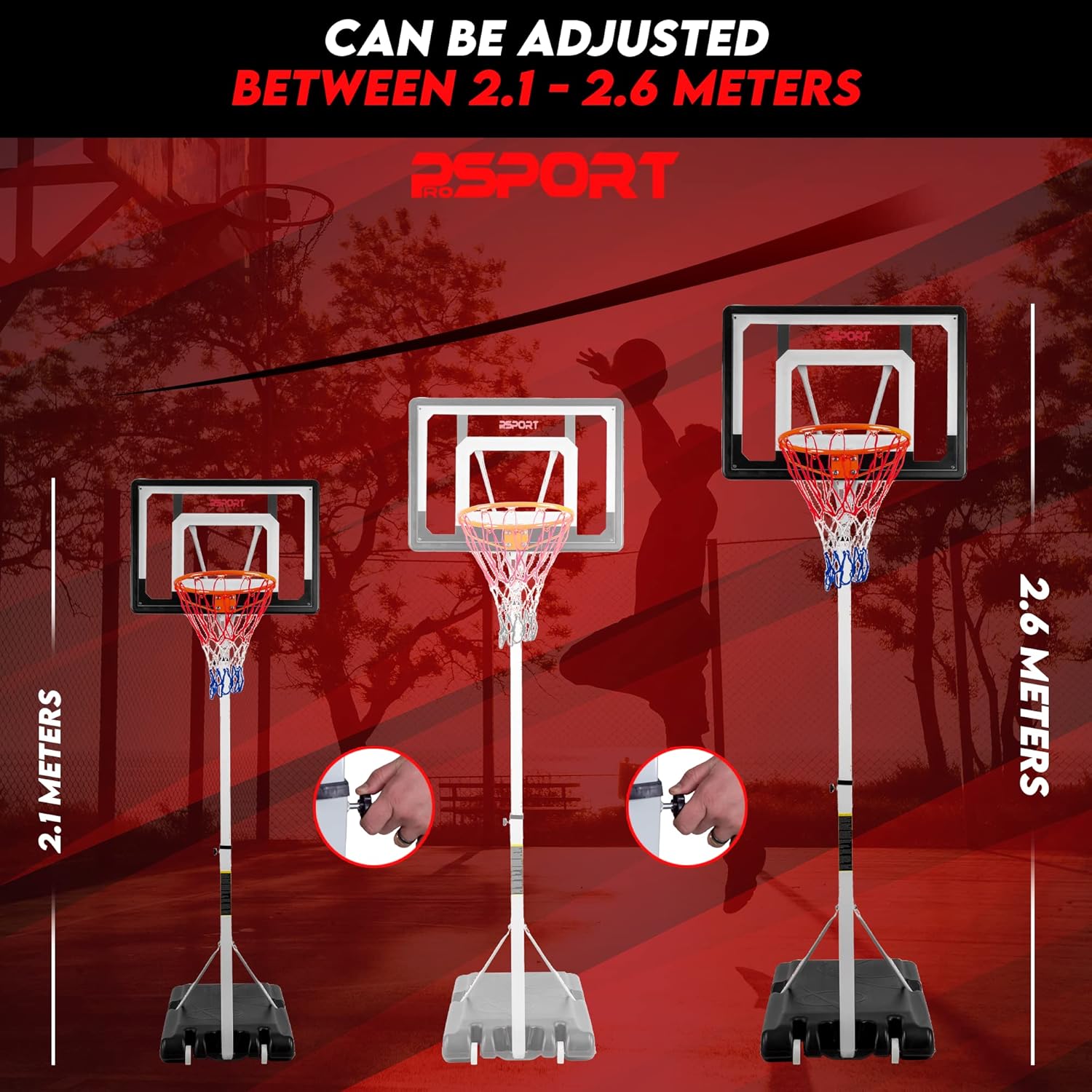 ProSport Canestro Basket Esterno Professionale 305cm - immagine 4