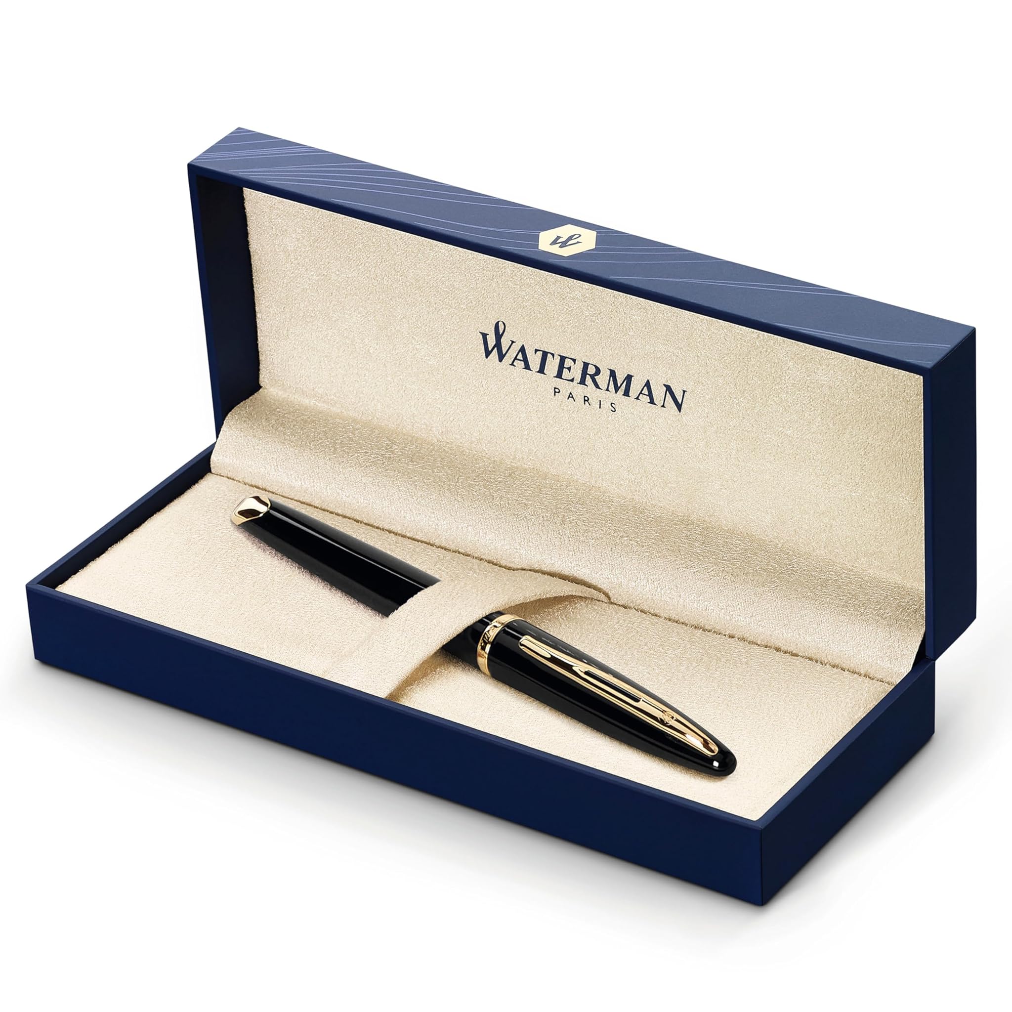 Waterman Carène Black Sea - Penna Stilografica con Pennino Sottile