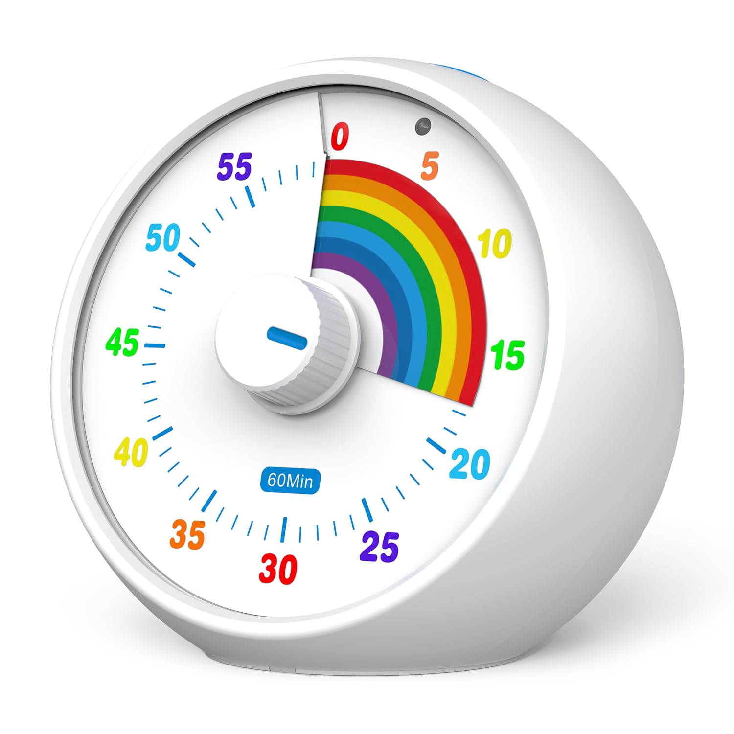Timer Visivo per Bambini e Ufficio 60 Minuti, Bianco