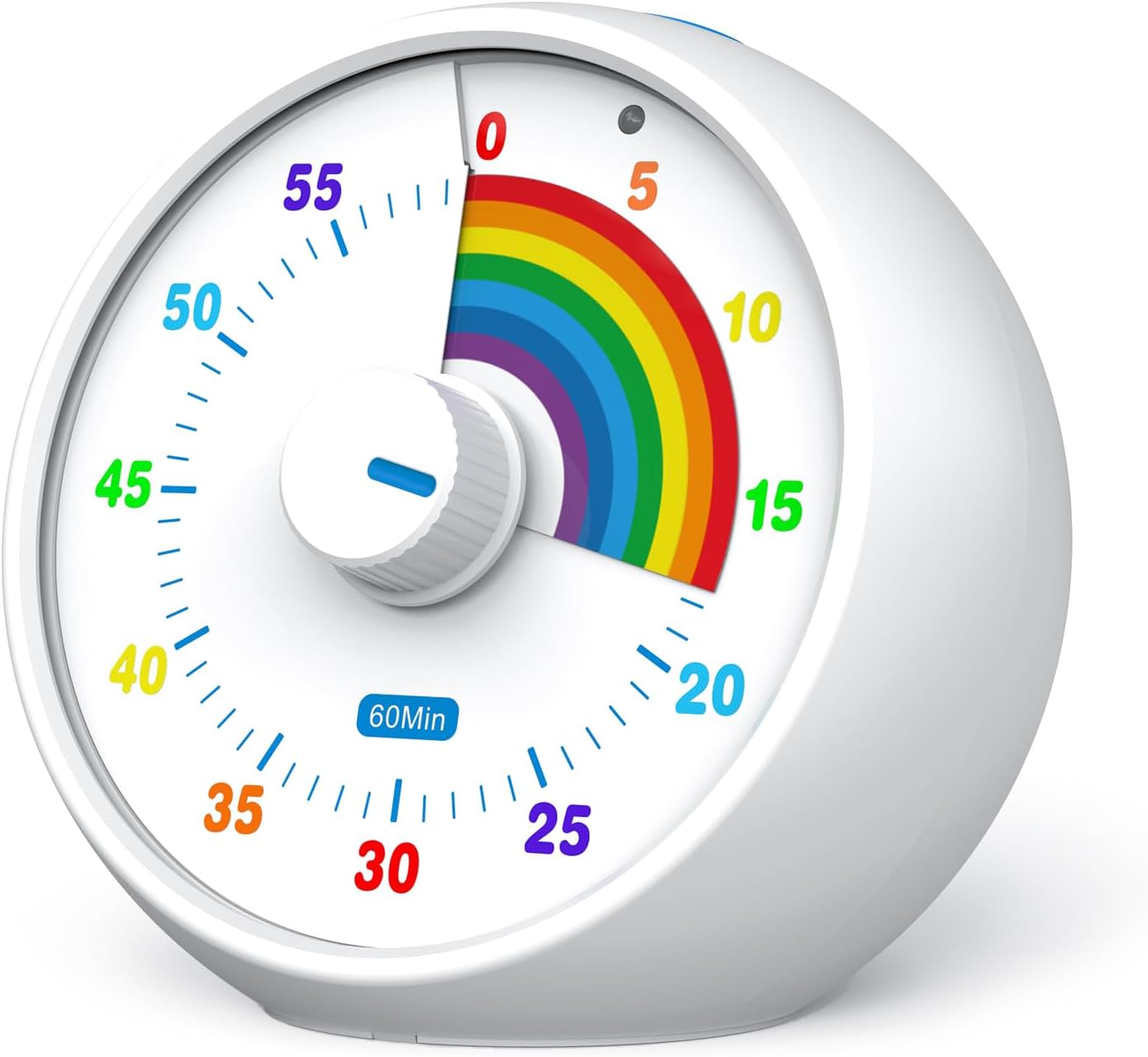 Timer Visivo per Bambini e Ufficio 60 Minuti, Bianco - immagine 1