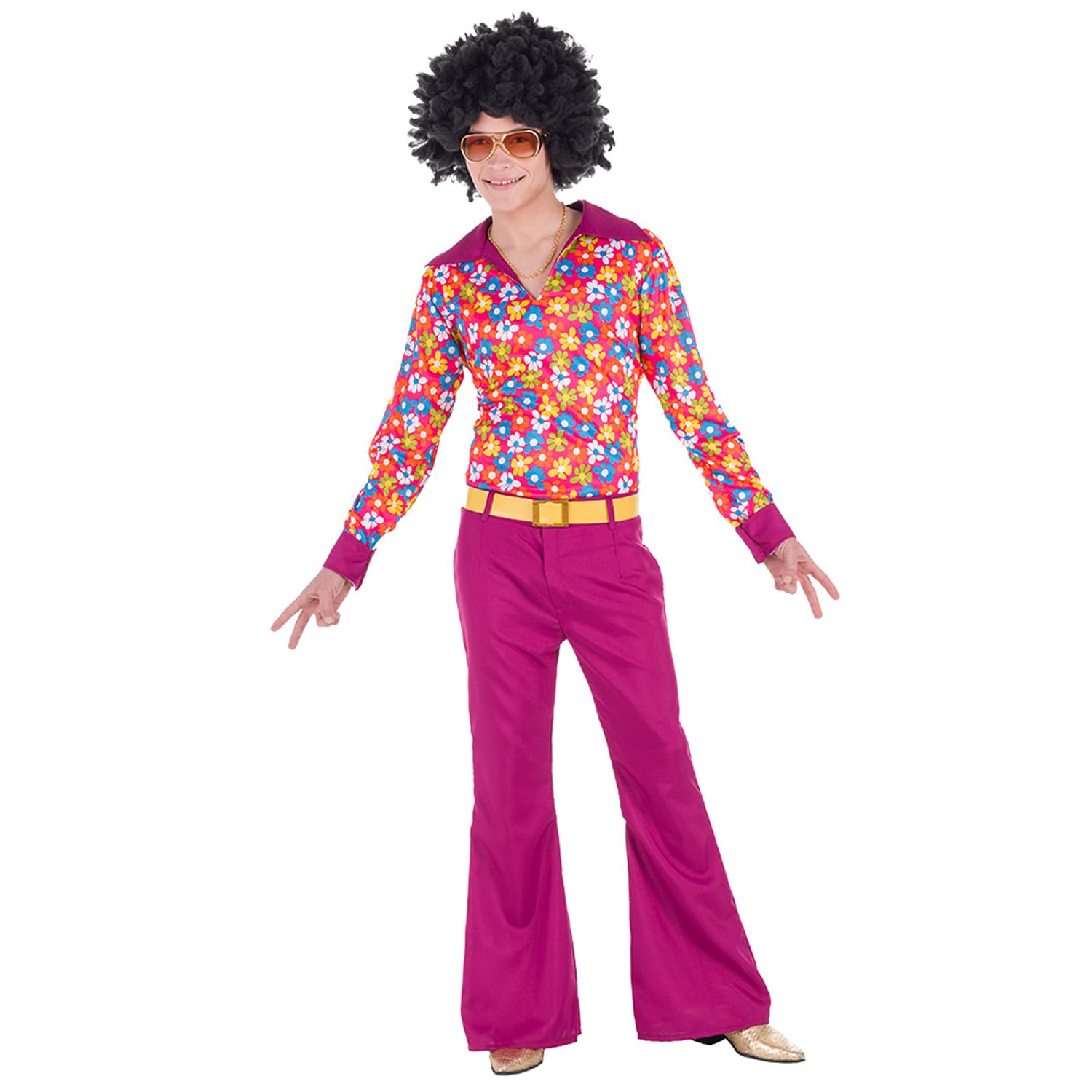 Boland - Costume Hippie Groove Uomo 3 Pezzi