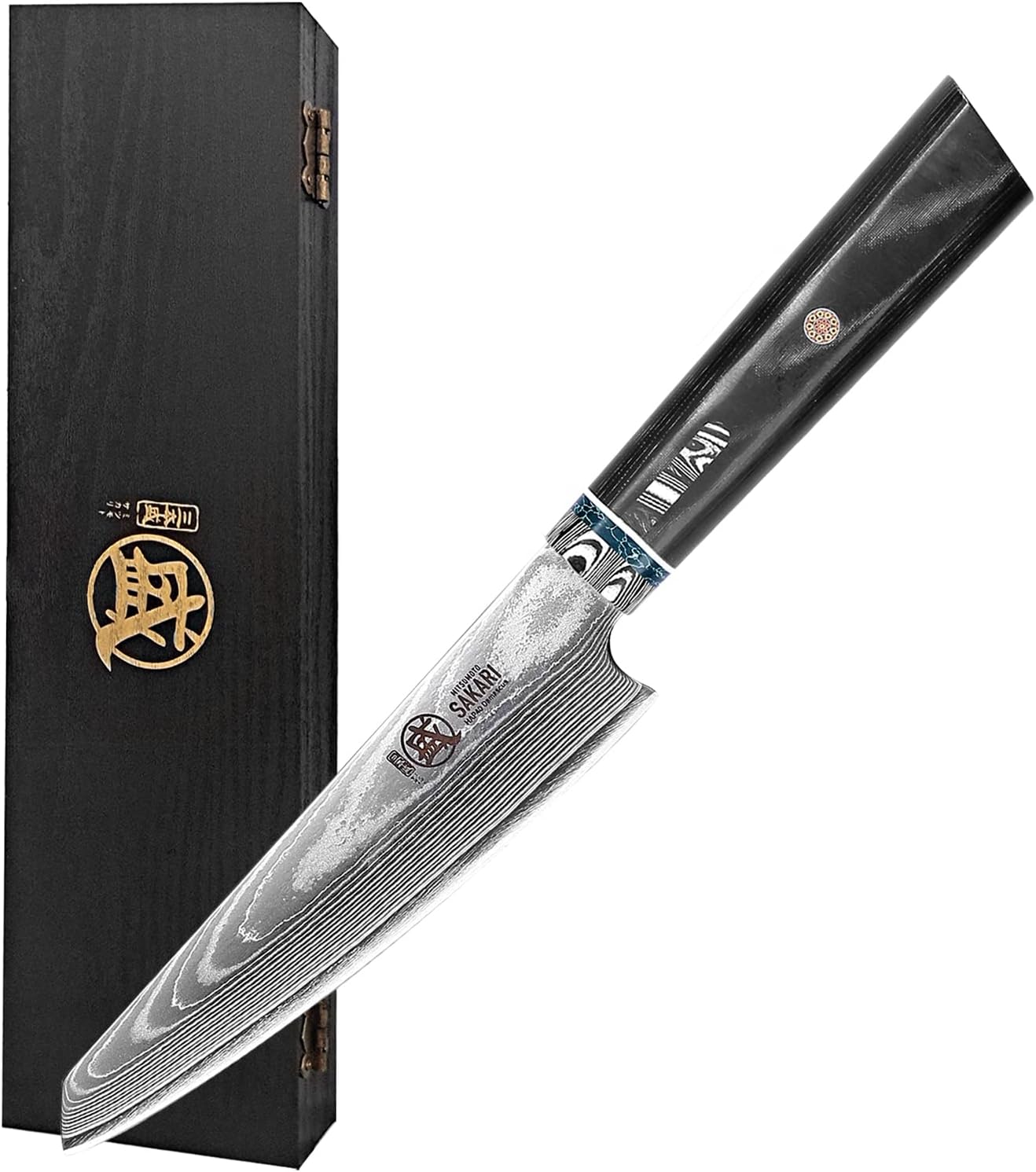 MITSUMOTO SAKARI Coltello Spelucchino Damasco 12cm