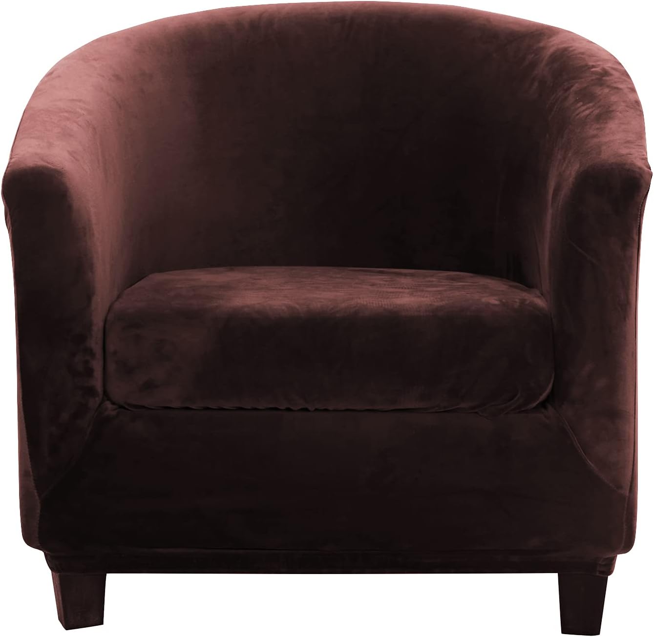 Topchances Copripoltrona Chesterfield 2 Pezzi, Velluto - immagine 1