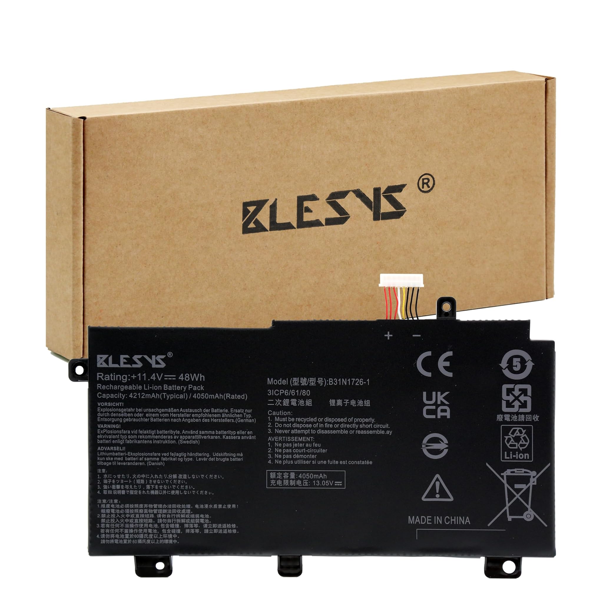 Blesys Batteria 48Wh per ASUS TUF Gaming FX505