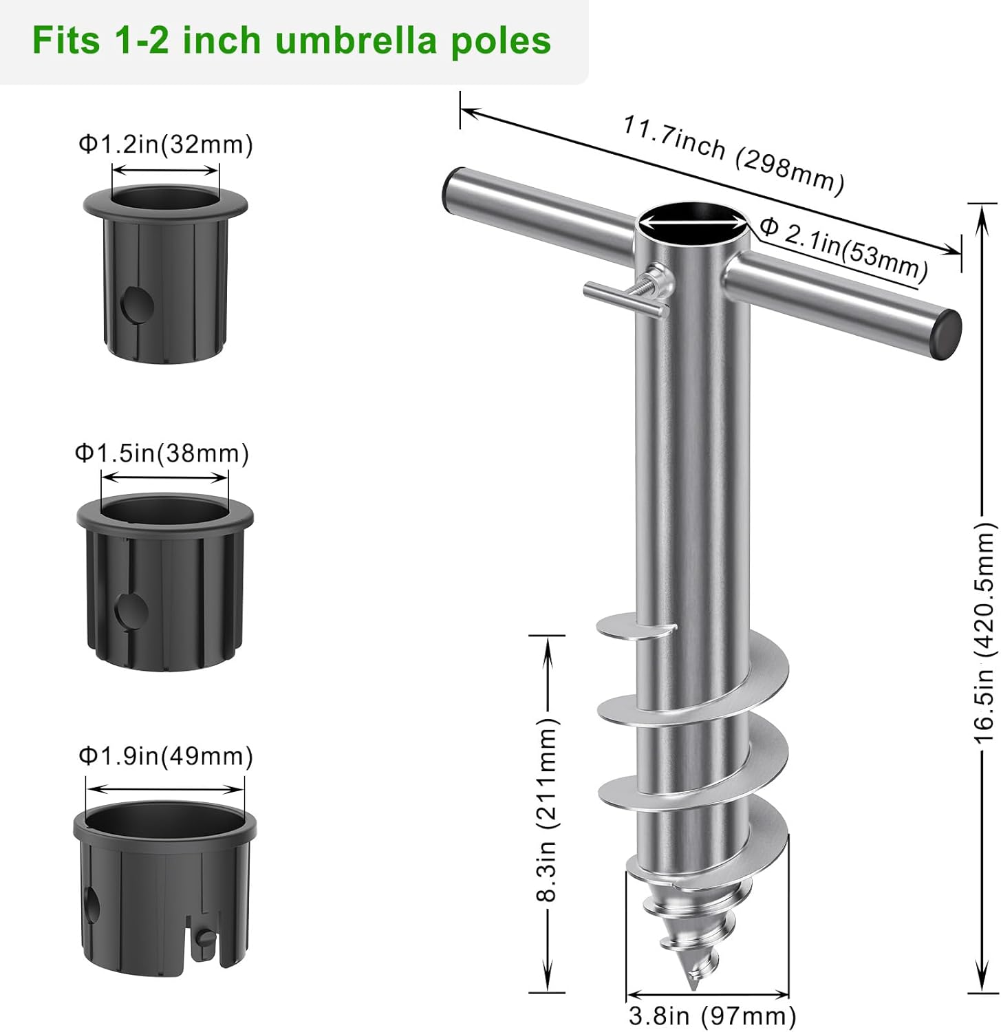 Dolibest Ancoraggio a terra per ombrellone - immagine 6