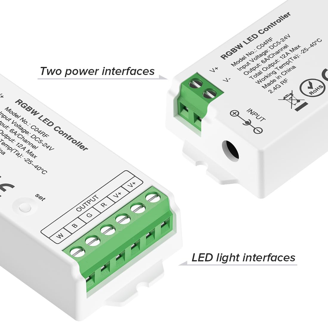Btf-lighting Kit Controllo Remoto RF 2.4GHz 4 Zone - immagine 5